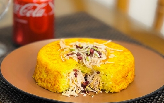 ته چین مرغ و زرشک